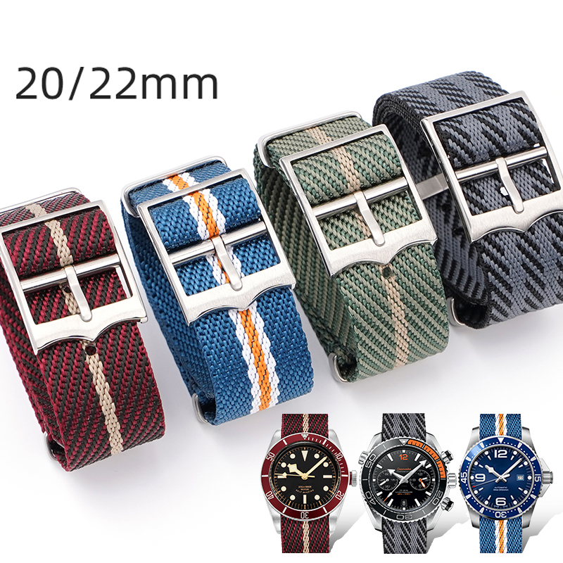 Nylon Nato Strap - 20mm 22mm Weave Canvas Nylon Strap