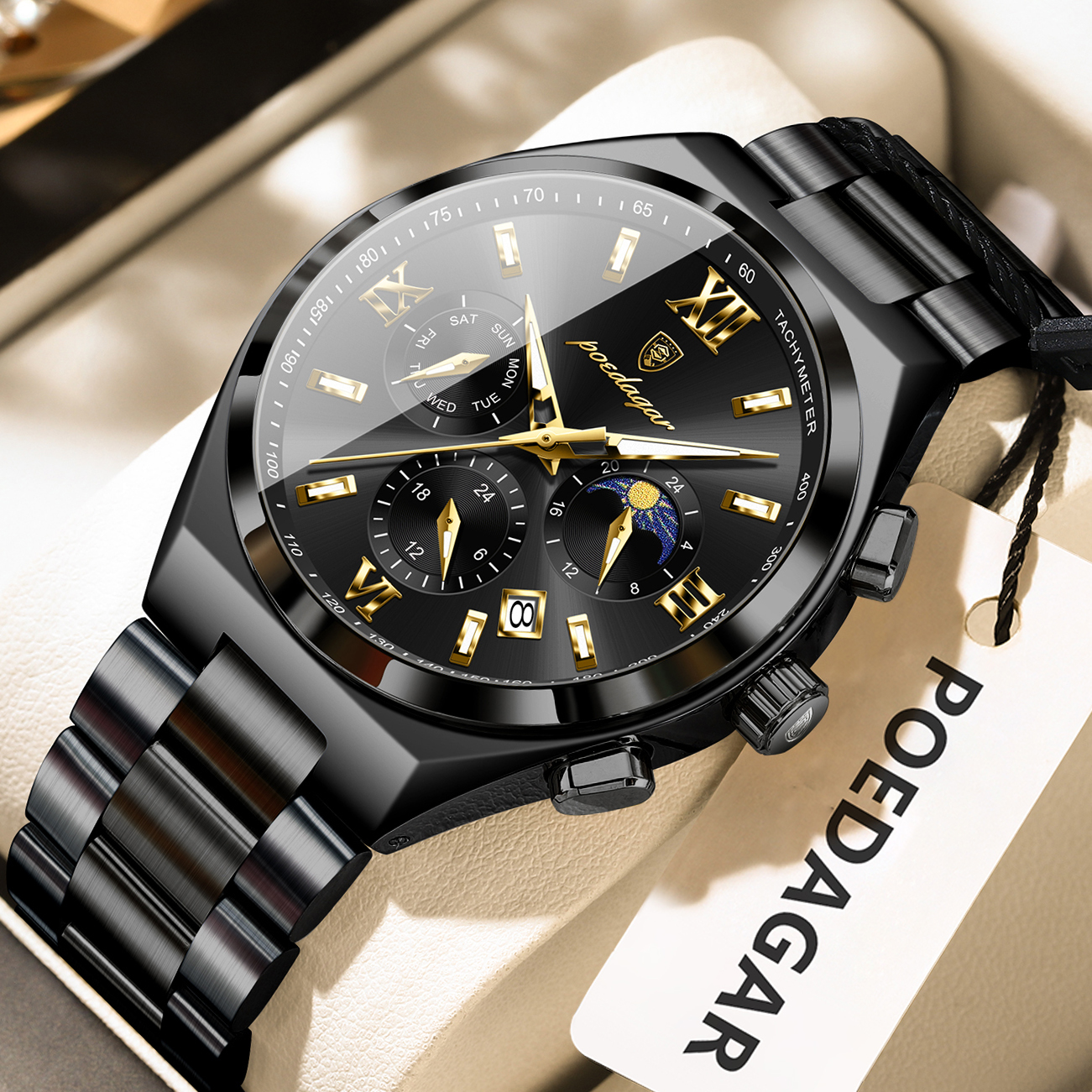 Smartwatch Nexus - POEDAGAR Fashion Luxury Man Wristwatch Luminous