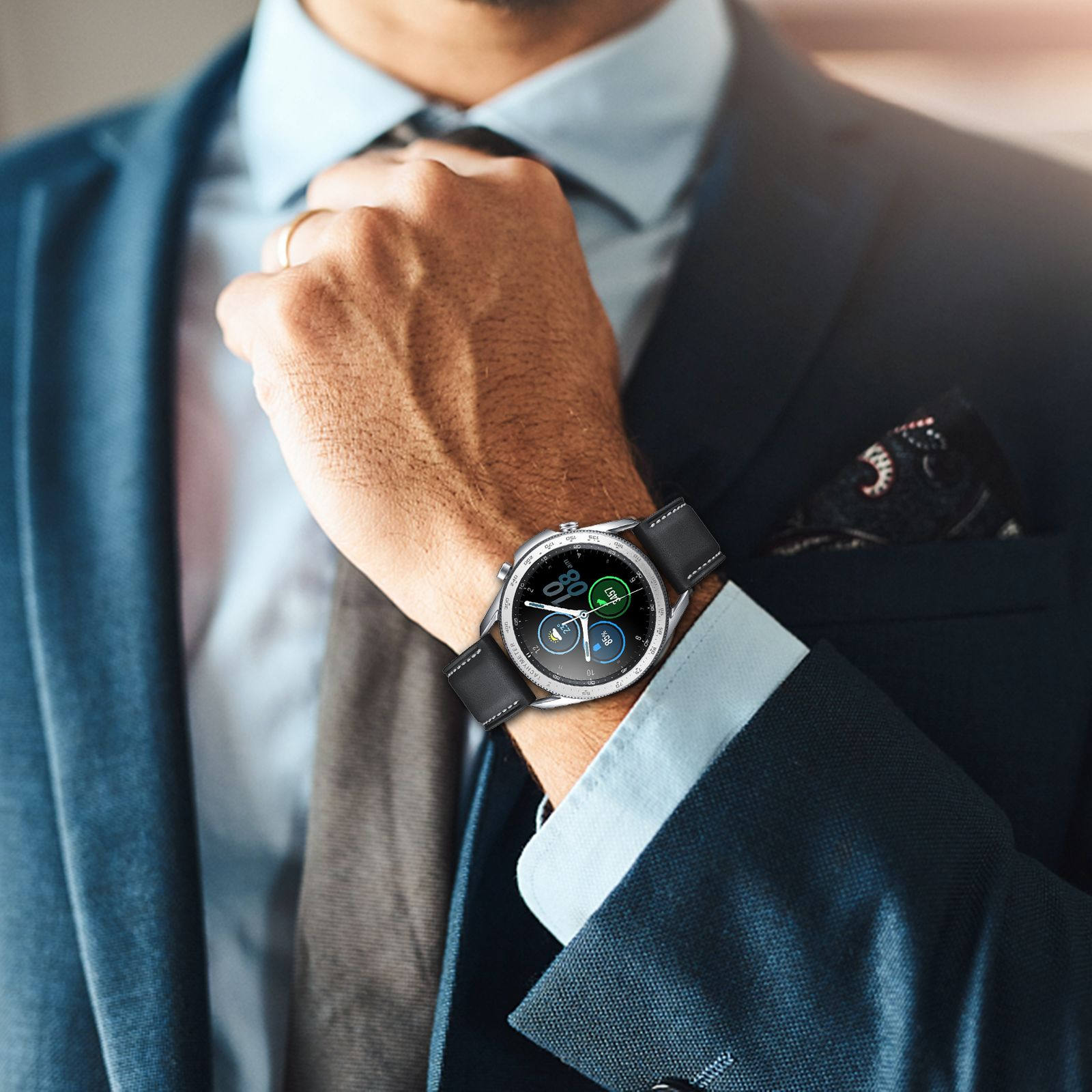 Smartwatch Custom - Aluminum Alloy Watch Protective Case Bezel