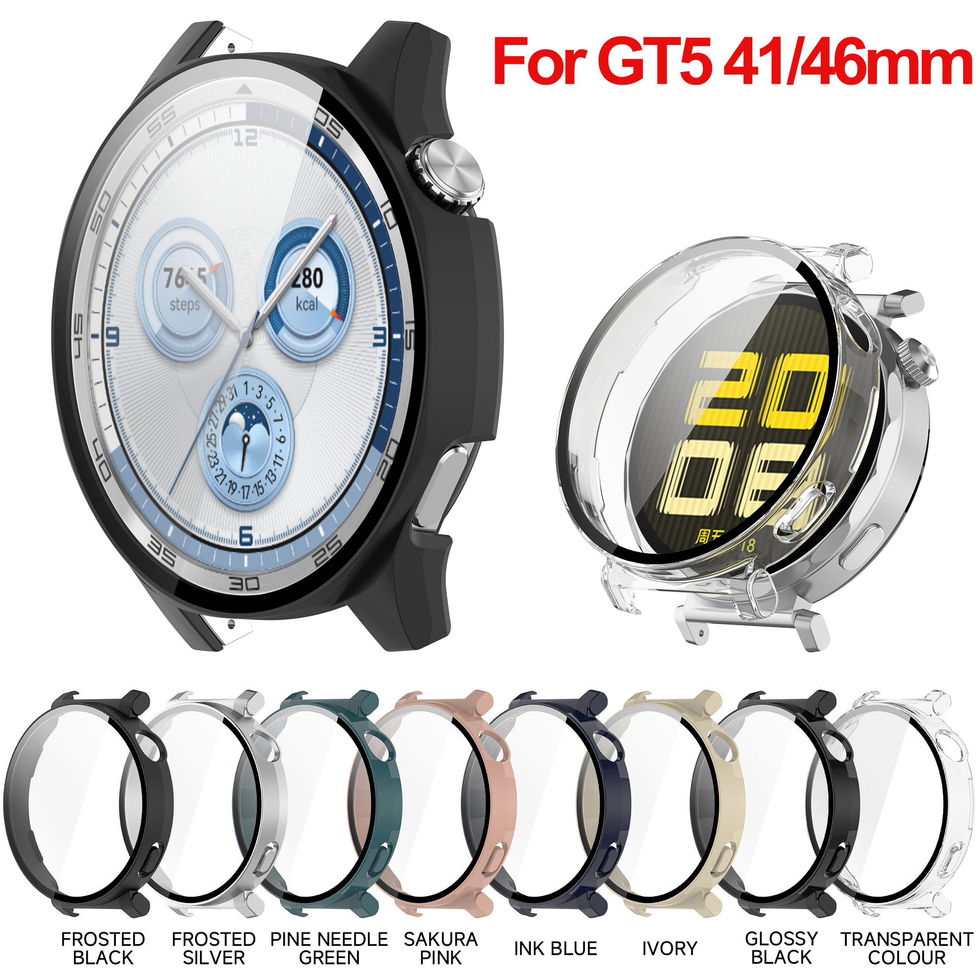 Titan Smartwatch Accessories - Tempered glass case For Huawei Watch