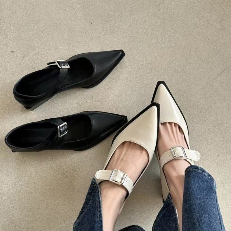 Leather Classic Strap - *Fashion Mary Jane Shoes Women's Shoes