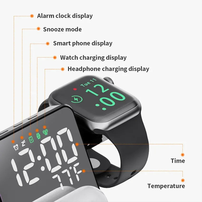 Wireless Charger Alarm Clock S – Smartwatch Ac Bewertung und Preis