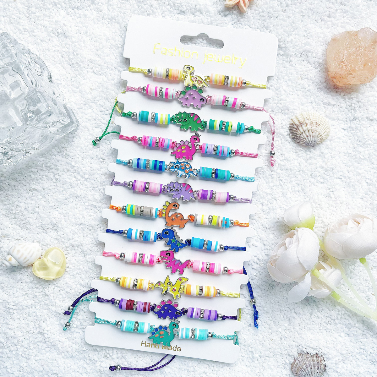 12Pcs Bohemian Style Colorful  – Ceramic Link Bracelet Bewertung und Preis