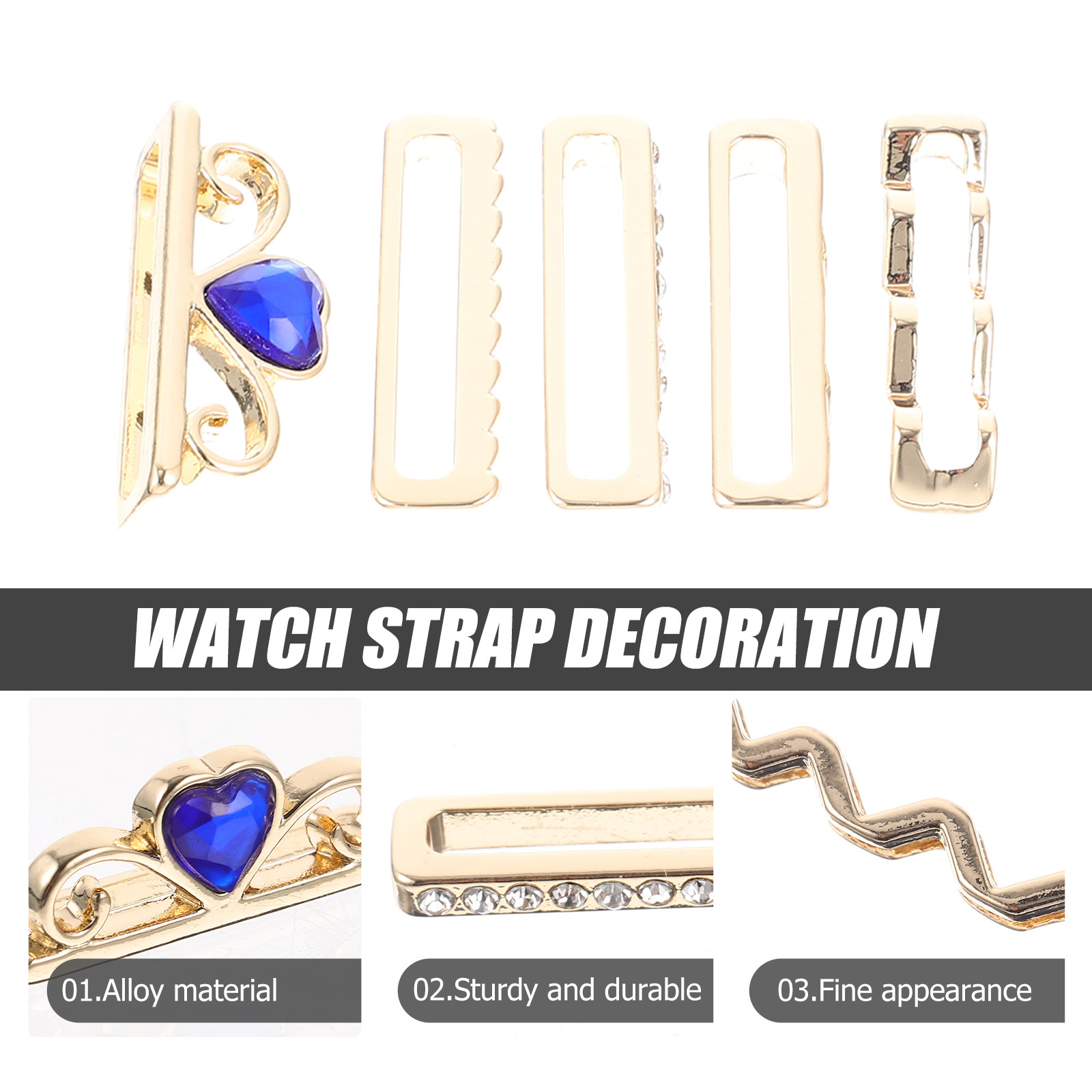 5Pcs Silicone Watchband Charm  – Smartwatch Band Accessories Bewertung und Preis