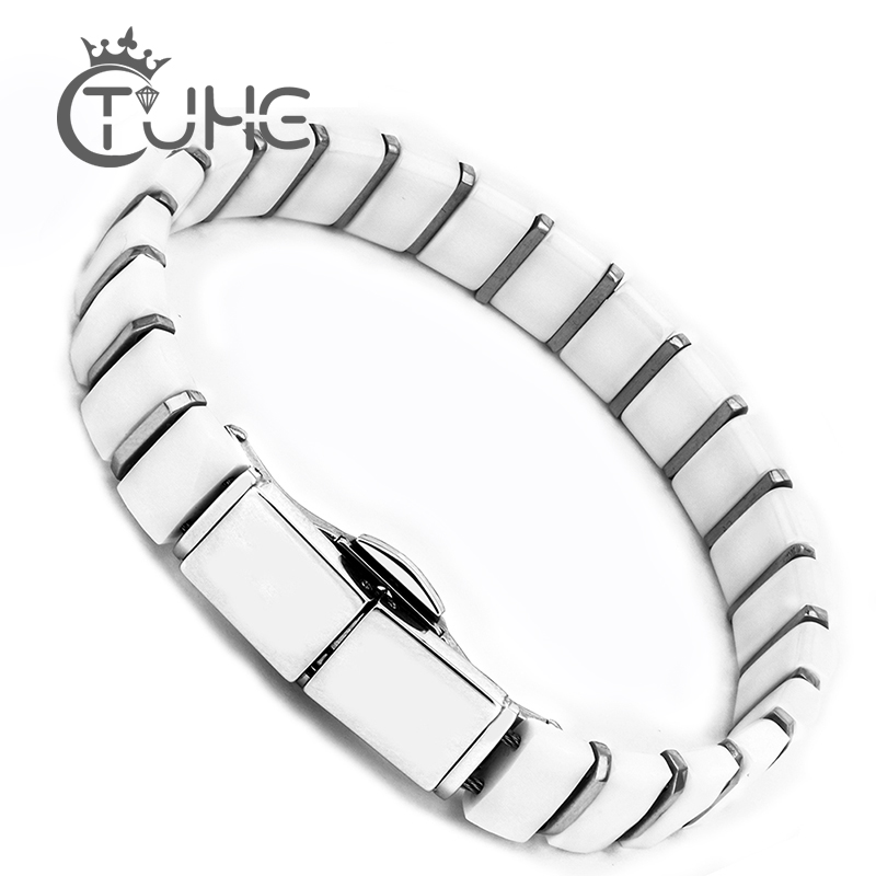 White Black Men Health Bracele – Ceramic Link Bracelet Bewertung und Preis