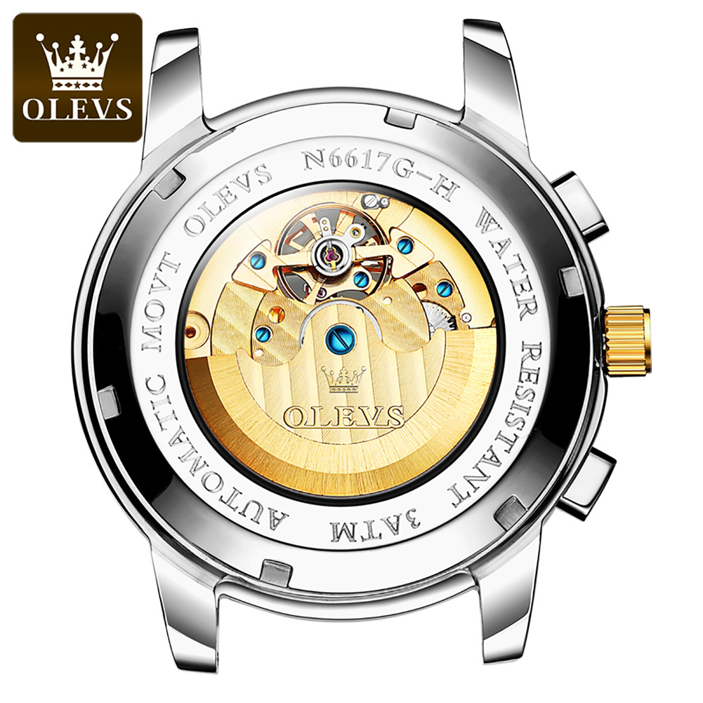OLEVS 6617 Men's Classic Mecha – Leather Classic Strap Bewertung und Preis