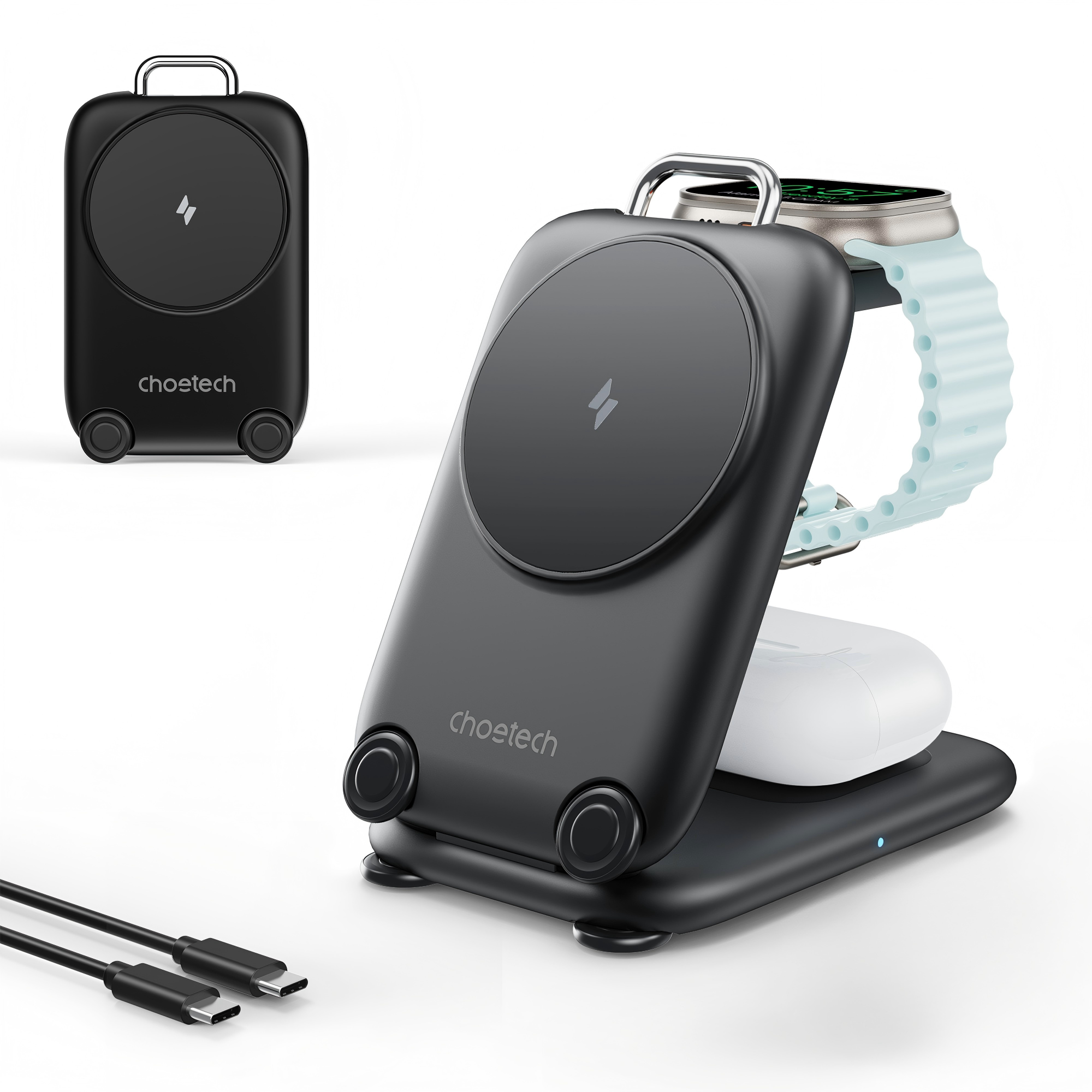 3-in-1  Travel Fast Charge Wir – Wireless Charger Watch Bewertung und Preis