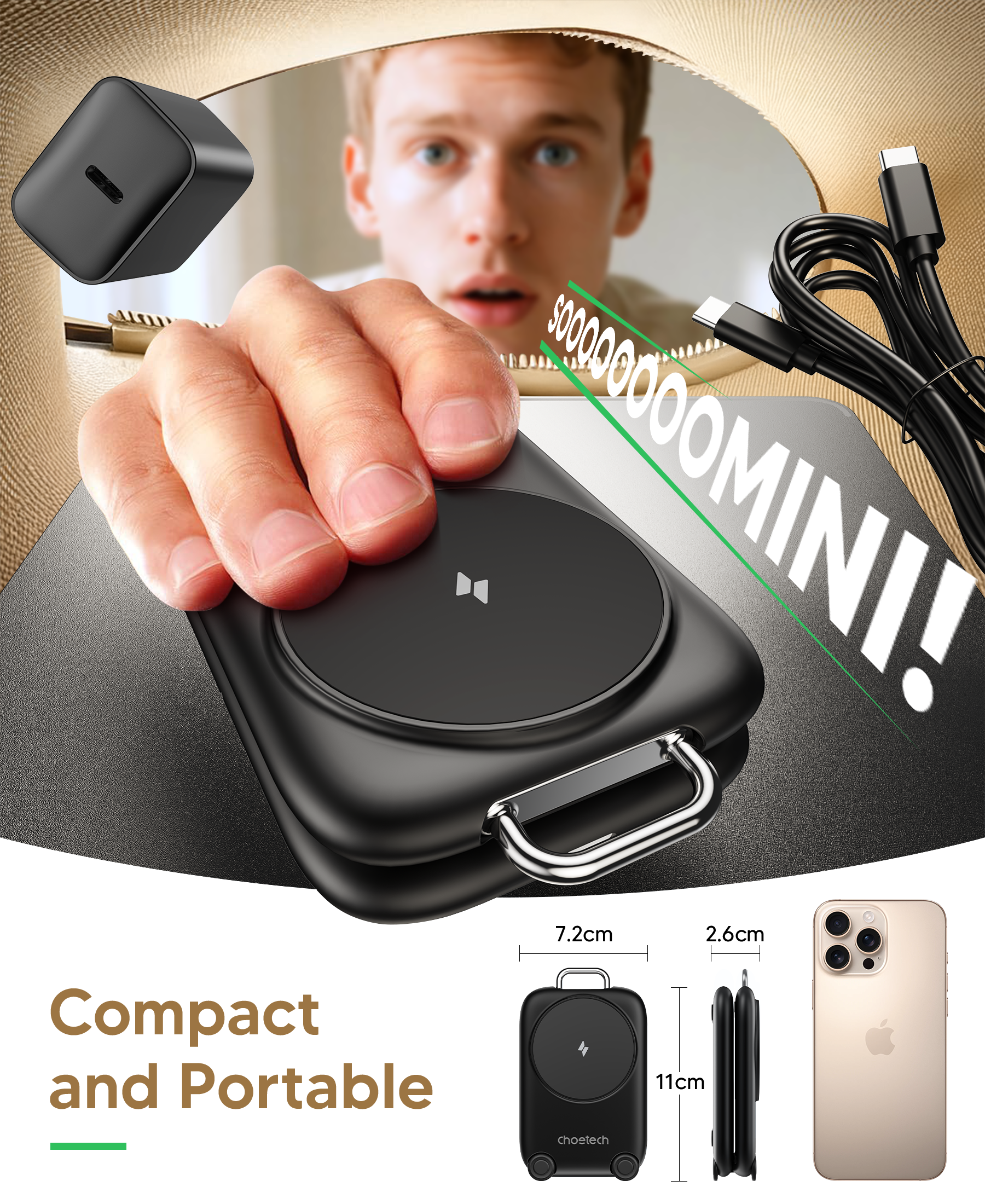 3-in-1  Travel Fast Charge Wir – Wireless Charger Watch Bewertung und Preis
