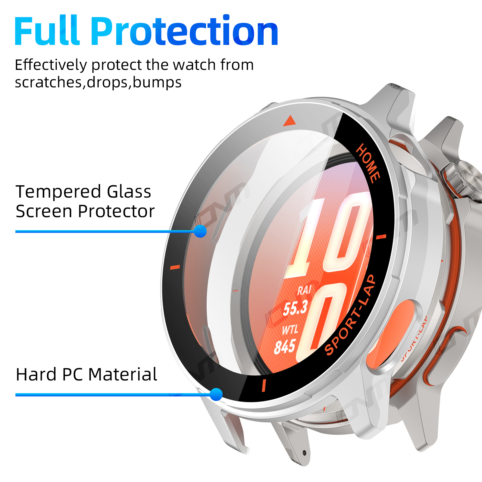 PC Case+Tempered Glass For Hua – Titan Smartwatch Accessories Bewertung und Preis
