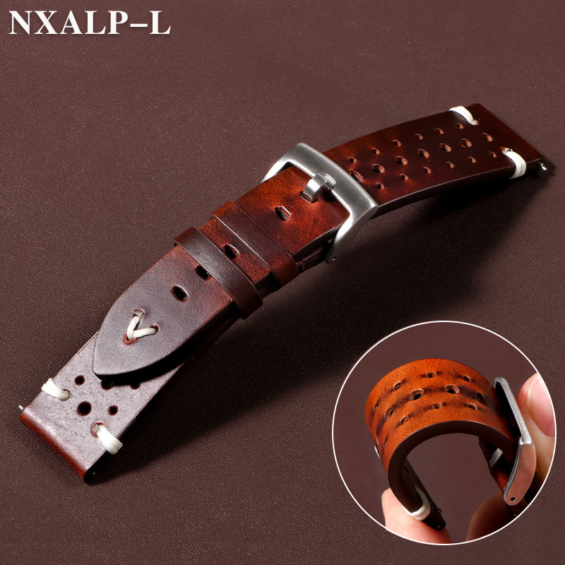 Retro Oil Wax Discoloration Le – Nylon Nato Strap Bewertung und Preis