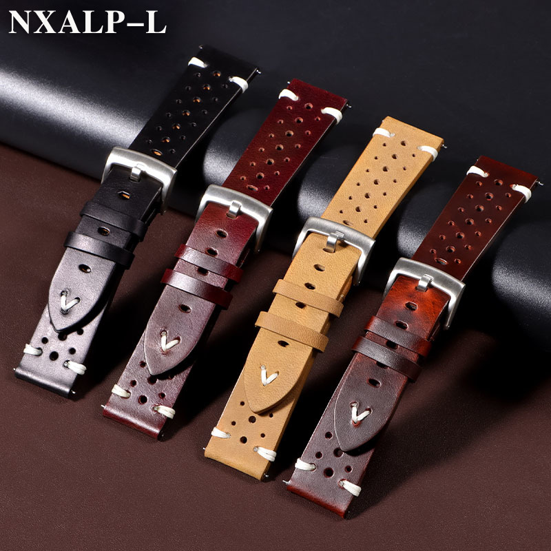Retro Oil Wax Discoloration Le – Nylon Nato Strap Bewertung und Preis