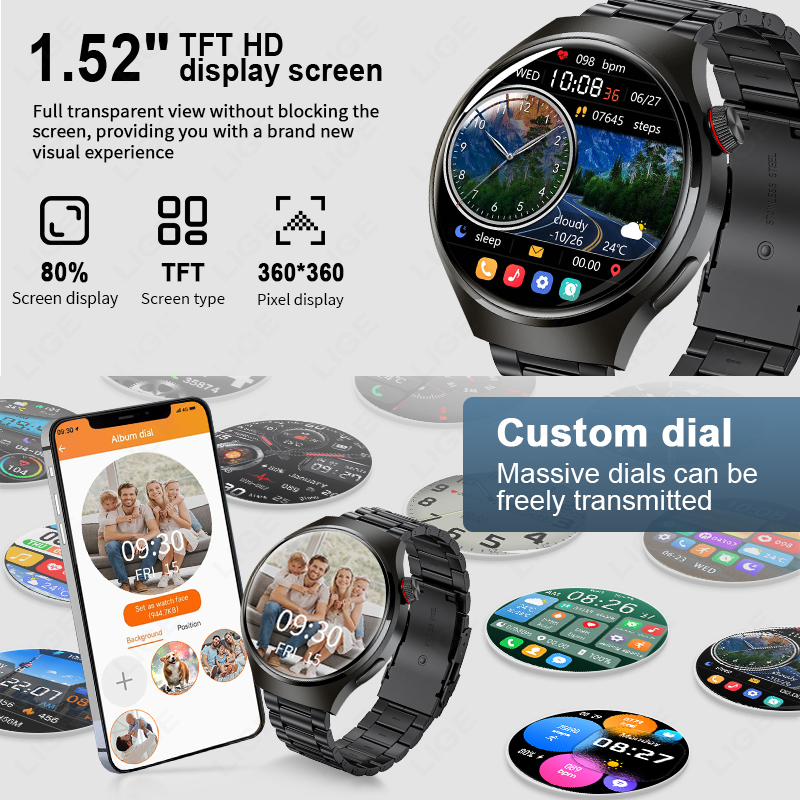 1.52 inch Smart Watch Men Cust – Smartwatch Custom Bewertung und Preis