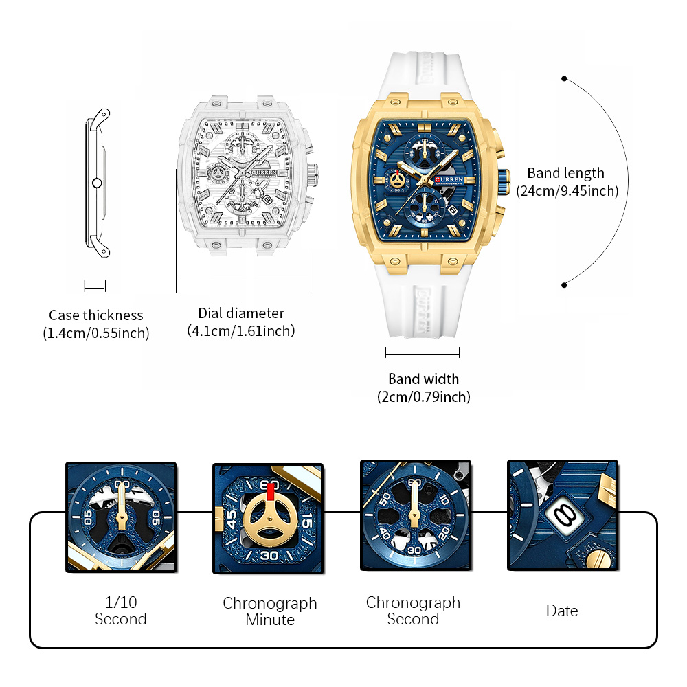 CURREN Luxury Vintage Watch fo – Accessories With Watch Bewertung und Preis