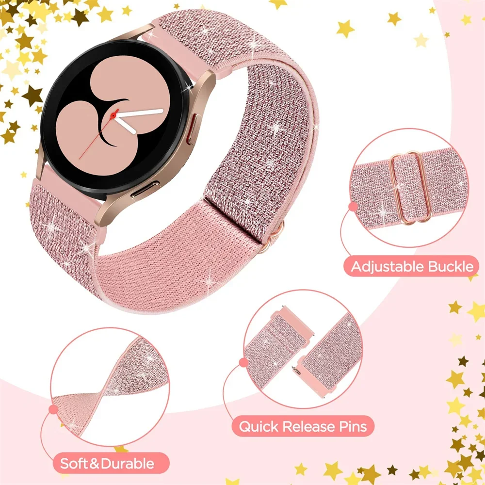 Elastic Shiny strap For Samsun – Titan Smartwatch Accessories Bewertung und Preis