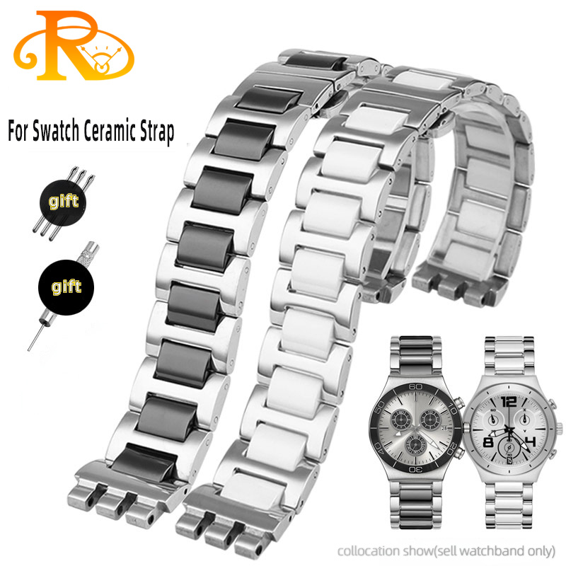 For Swatch Ceramic+ Stainless  – Ceramic Link Bracelet Bewertung und Preis