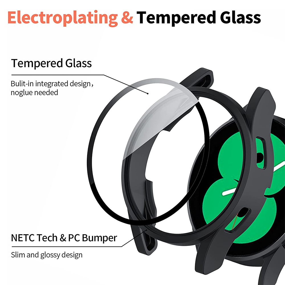 Tempered Glass+ PC Cover for S – Accessories For Galaxy Watch 5 Bewertung und Preis