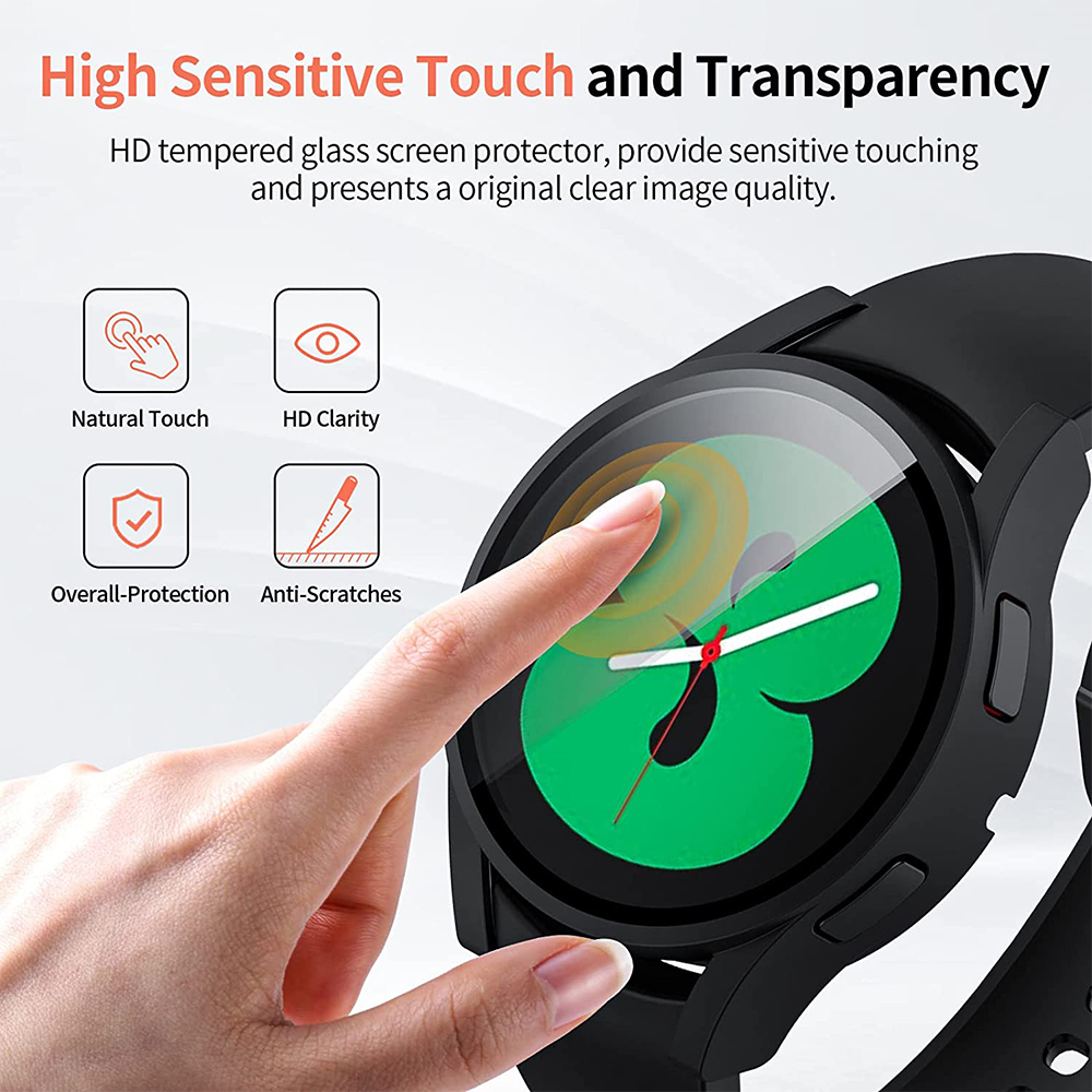 Tempered Glass+ PC Cover for S – Accessories For Galaxy Watch 5 Bewertung und Preis