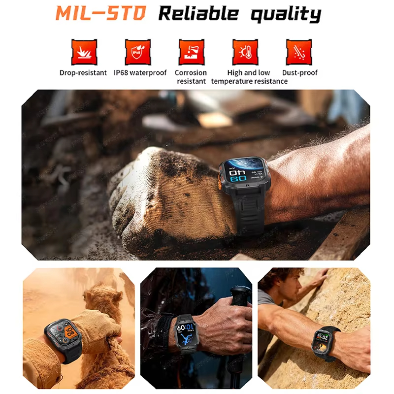 2026 Rugged Military Smart Wat – Smartwatch M Active Bewertung und Preis