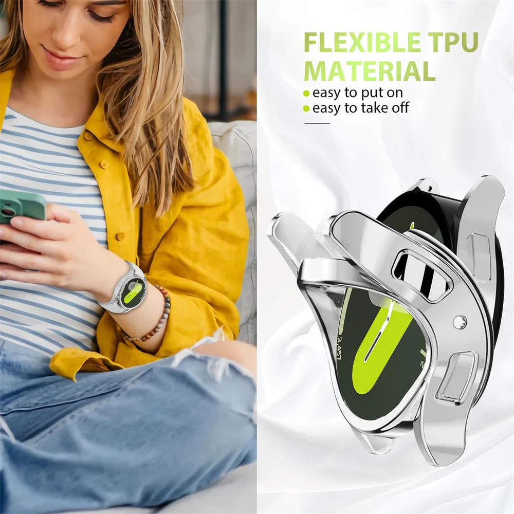 New Plating TPU Case for Samsu – Accessories For Galaxy Watch 5 Bewertung und Preis