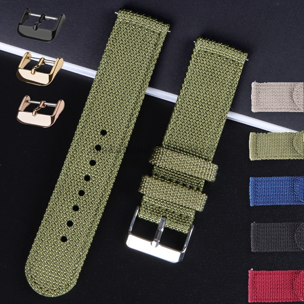 18 20 22 24mm Nylon Canvas Str – Nylon Nato Strap Bewertung und Preis