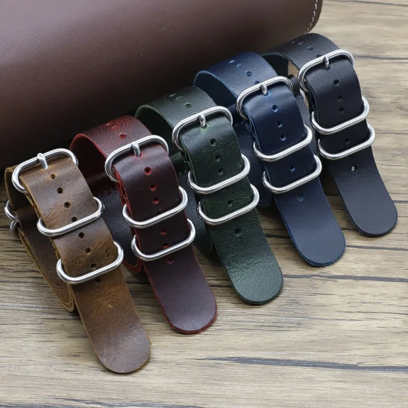 Vintage Genuine Leather Watch  – Nylon Nato Strap Bewertung und Preis