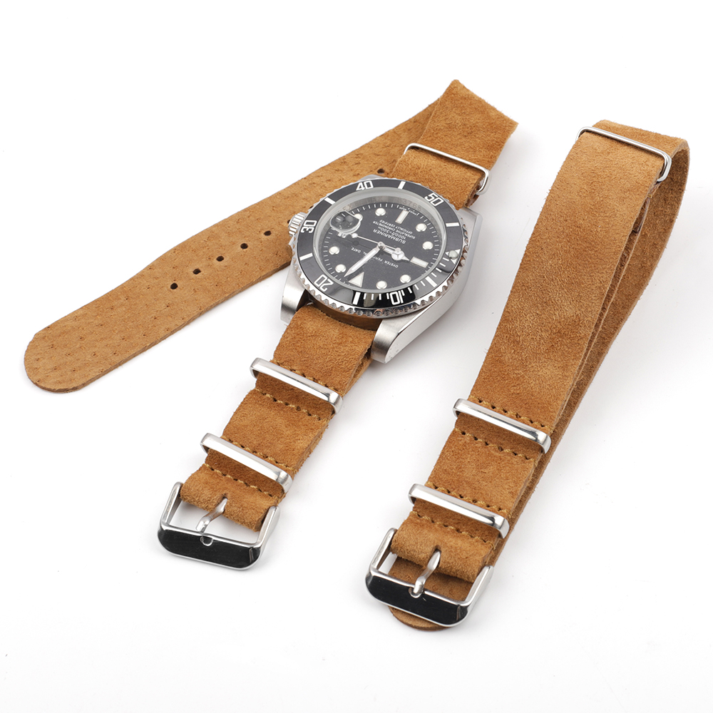 Soft Retro Suede Genuine Leath – Nylon Nato Strap Bewertung und Preis