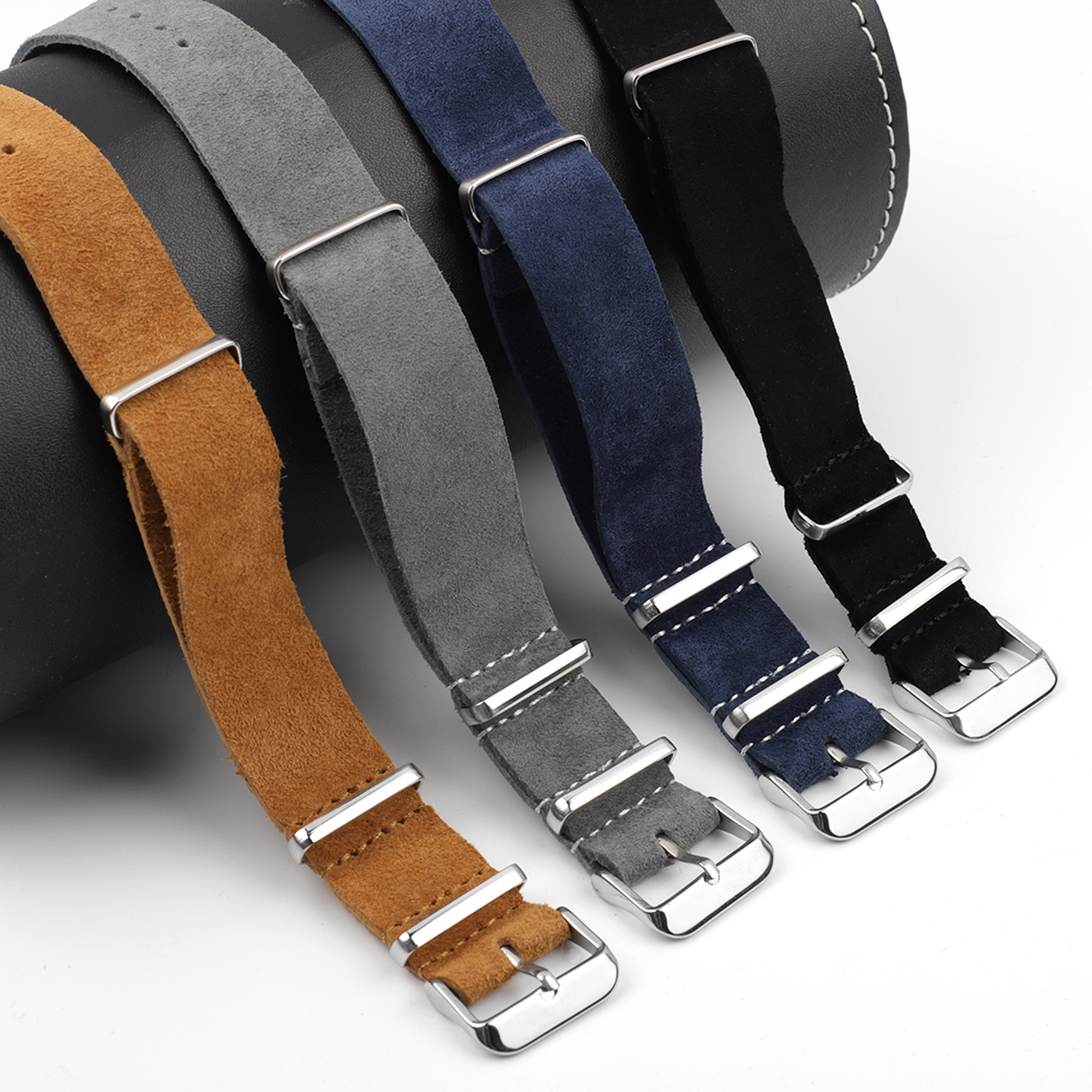 Soft Retro Suede Genuine Leath – Nylon Nato Strap Bewertung und Preis