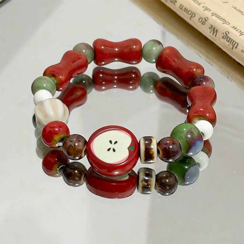 Retro Imitation Apple Ceramic  – Ceramic Link Bracelet Bewertung und Preis