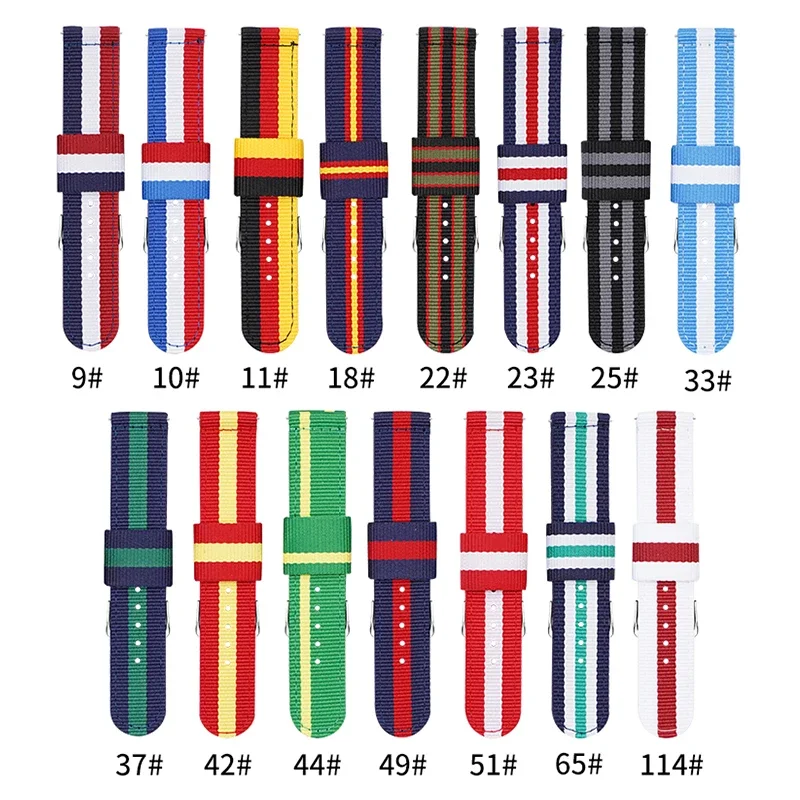 20mm 22mm Woven Nylon Strap fo – Nylon Nato Strap Bewertung und Preis