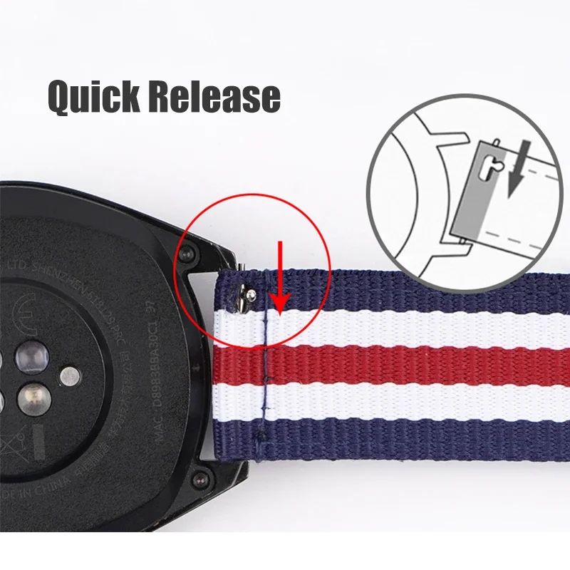 20mm 22mm Woven Nylon Strap fo – Nylon Nato Strap Bewertung und Preis
