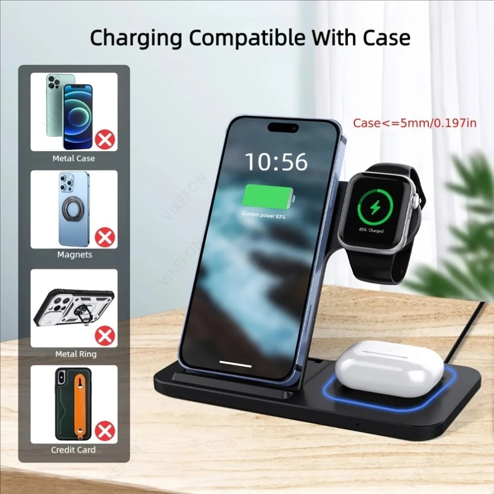 Foldable 3 in 1 Wireless Charg – Wireless Charger Watch Bewertung und Preis