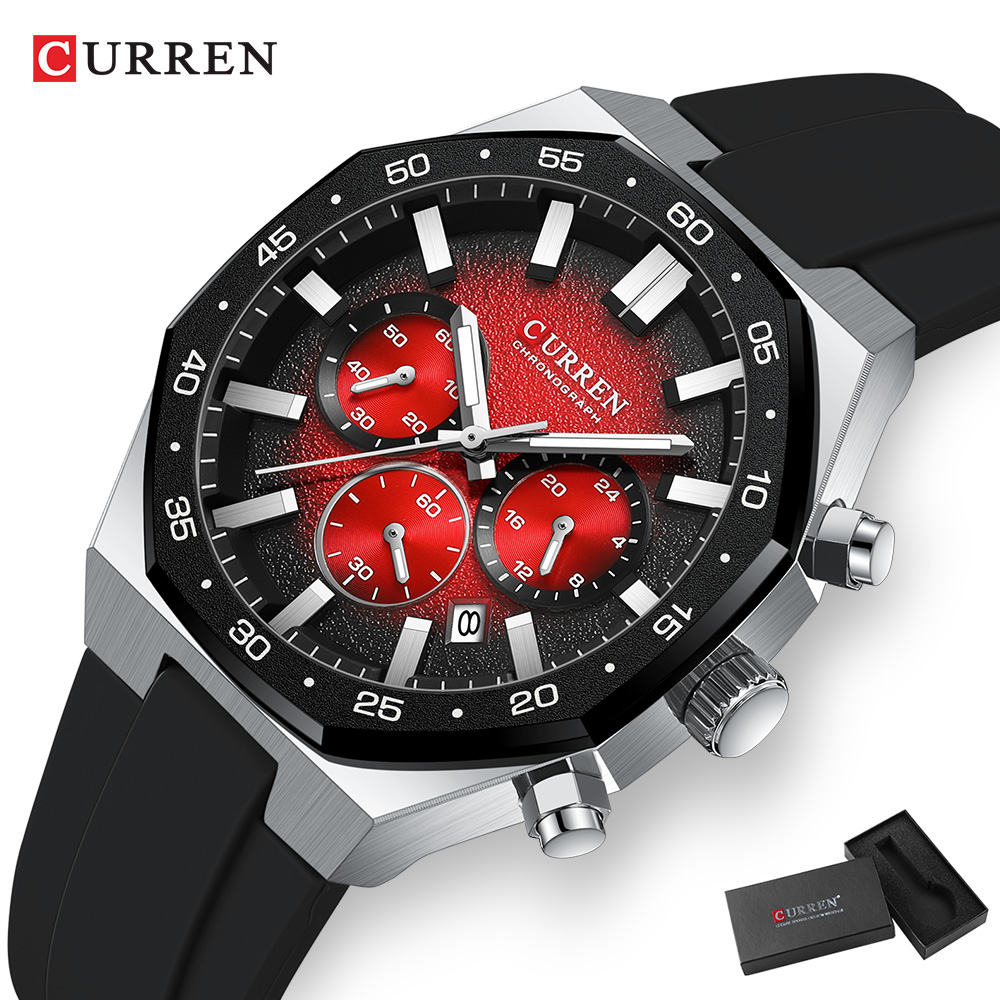 CURREN Fashion Casual Men Spor – Accessories With Watch Bewertung und Preis