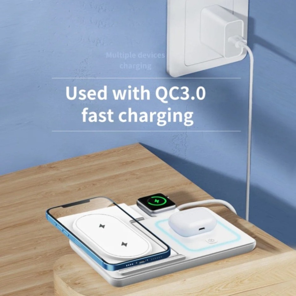 Night LED Light 3 In 1 Wireles – Wireless Charger Watch Bewertung und Preis