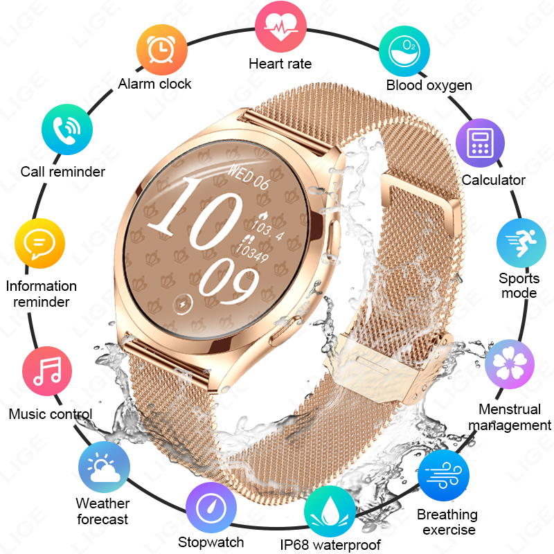 LIGE Luxury Smart Watch For Wo – Smartwatch Custom Bewertung und Preis
