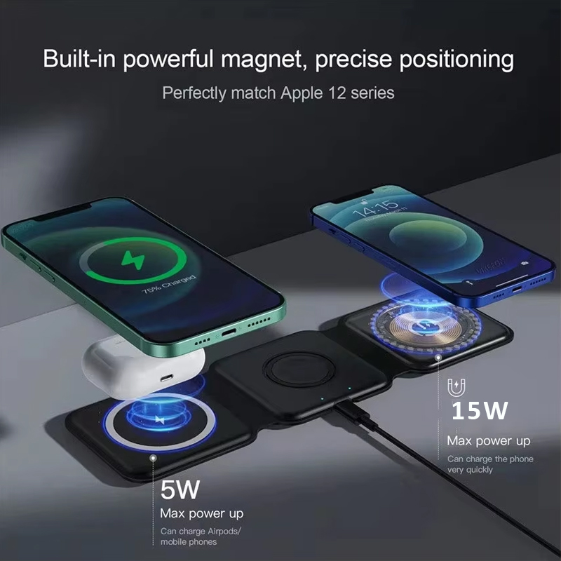 3 in 1 Magnetic Portable Wirel – Wireless Charger Watch Bewertung und Preis