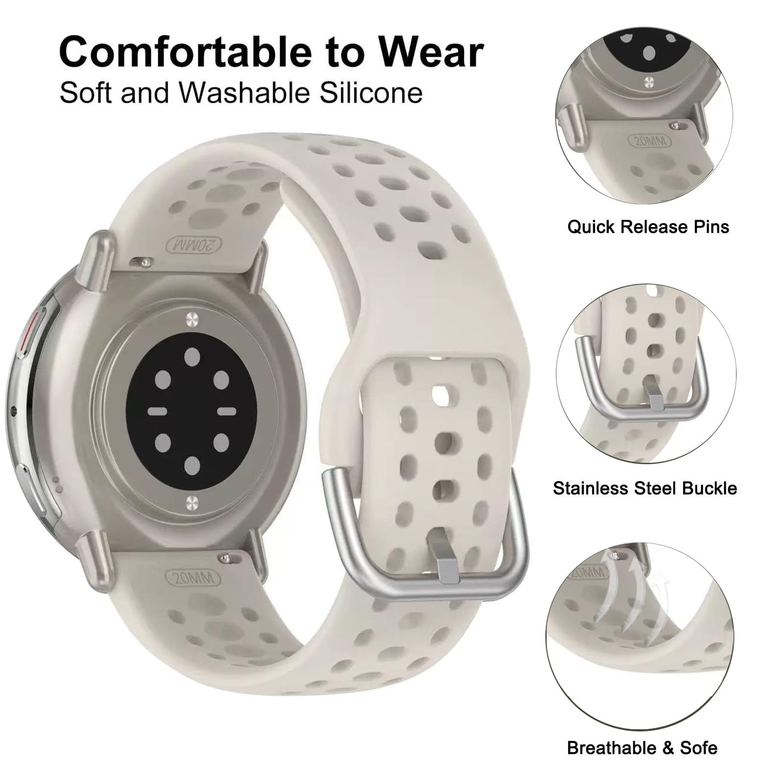 20mm Strap For Amazfit active  – Titan Smartwatch Accessories Bewertung und Preis